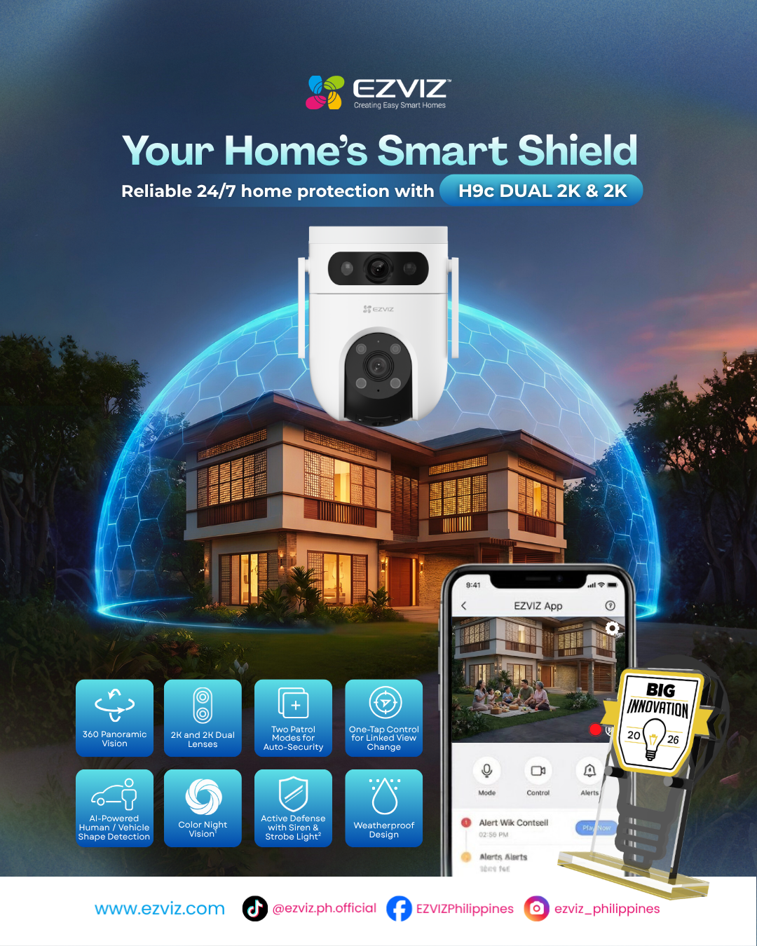 EZVIZ smart home security camera campaign